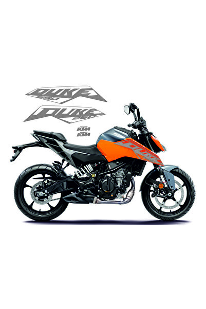 Mavera Stickers KTM 250 Duke İçin Yan Grenaj Duke 250 Yazısı 2 Adet (+2 Ad. K...