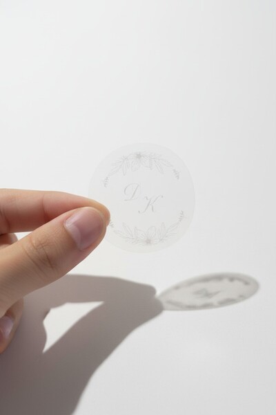 Kişiye Özel Kına-nişan-söz-nikah-düğün Etiketi-özel Kesim Gri Şeffaf Sticker 90 Adet