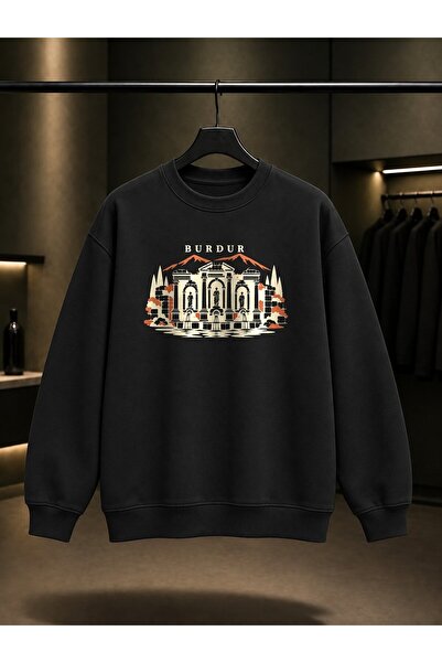 fame-stoned Burdur Sagalassos Printed Unisex 100% Cotton Sweatshirt