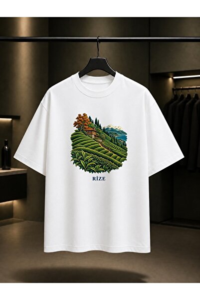 fame-stoned Rize Tea Gardens Printed Unisex 100% Cotton T-Shirt