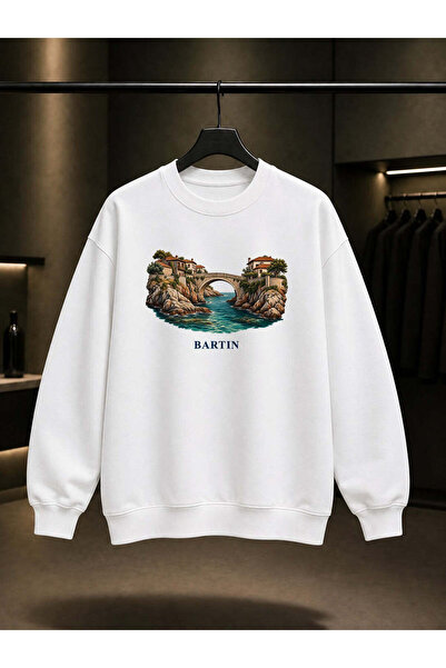 fame-stoned Bartin Amasra Kemere Printed Unisex 100% Cotton Sweatshirt