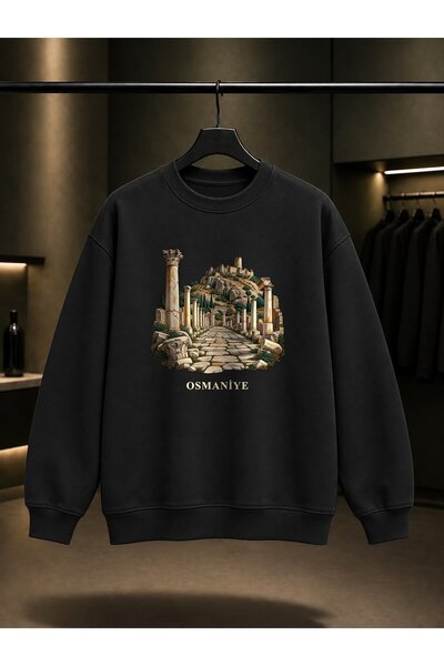 fame-stoned Osmaniye Kastabala Printed Unisex 100% Cotton Sweatshirt