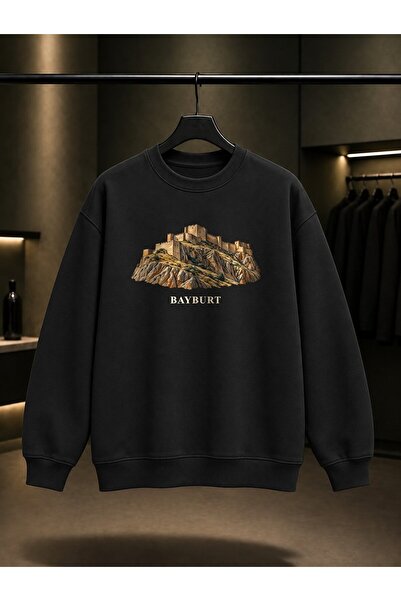 fame-stoned Bayburt Castle Printed Unisex 100% Cotton Sweatshirt