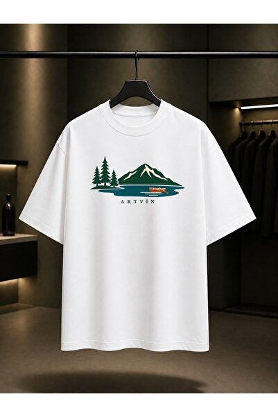 fame-stoned Artvin Borçka Karagöl Printed Unisex 100% Cotton T-Shirt