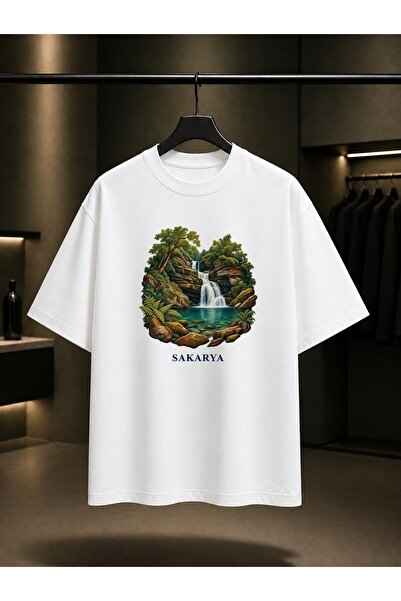 fame-stoned Sakarya Maden Deresi Printed Unisex 100% Cotton T-Shirt