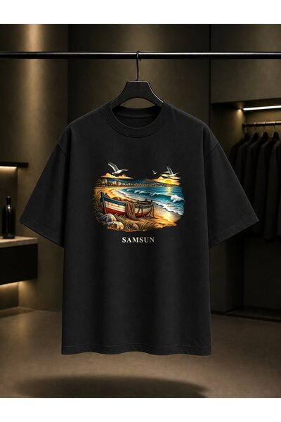 fame-stoned Samsun Atakum Coast Printed Unisex 100% Cotton T-Shirt