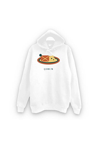 fame-stoned Çorum Kargı Tulum Cheese Printed Unisex 100% Cotton Hooded Sweats...