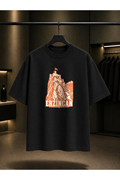 fame-stoned Erzincan Camping Castle Printed Unisex 100% Cotton T-Shirt