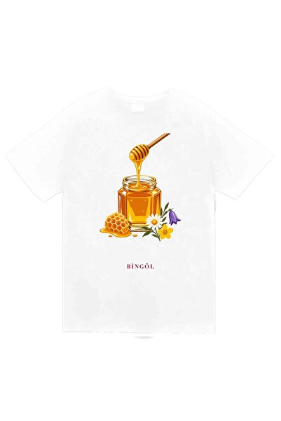 fame-stoned Bingöl Honey Printed Unisex 100% Cotton T-Shirt