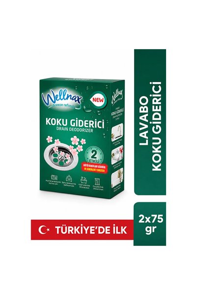Wellnax Lavabo Koku Giderici Anında Etkili 2x75 g x 4 Adet