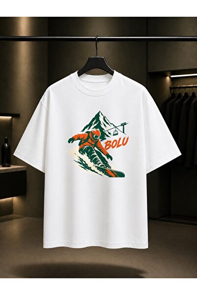fame-stoned Bolu Kartalkaya Printed Unisex 100% Cotton T-Shirt