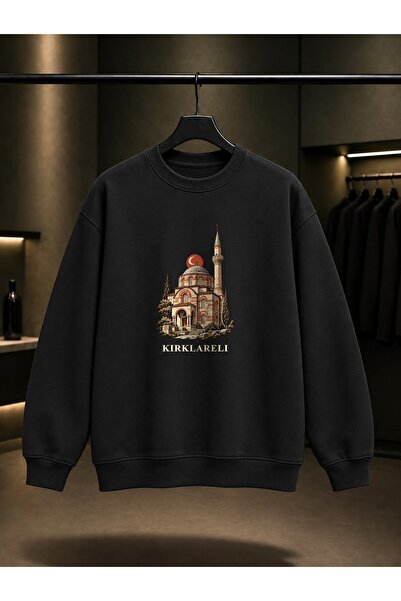 fame-stoned Kırklareli Vize Small Hagia Sophia Printed Unisex 100% Cotton Swe...