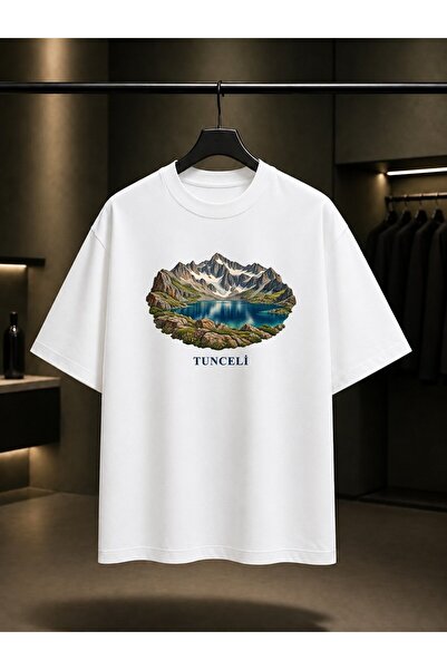 fame-stoned Tunceli Buyer Baba Gölü Printed Unisex 100% Cotton T-Shirt