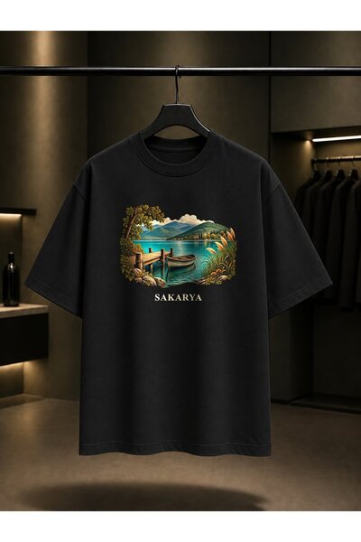 fame-stoned Sakarya Sapanca Lake Printed Unisex 100% Cotton T-Shirt