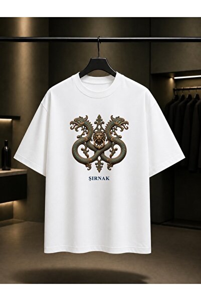 fame-stoned Şırnak Cizre Dragon Mallet Printed Unisex 100% Cotton T-Shirt