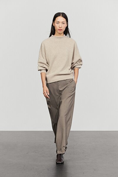 Massimo Dutti Oversize %100 yün triko kazak