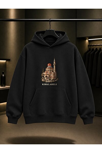 fame-stoned Kırklareli Vize Small Hagia Sophia Printed Unisex 100% Cotton Hoo...