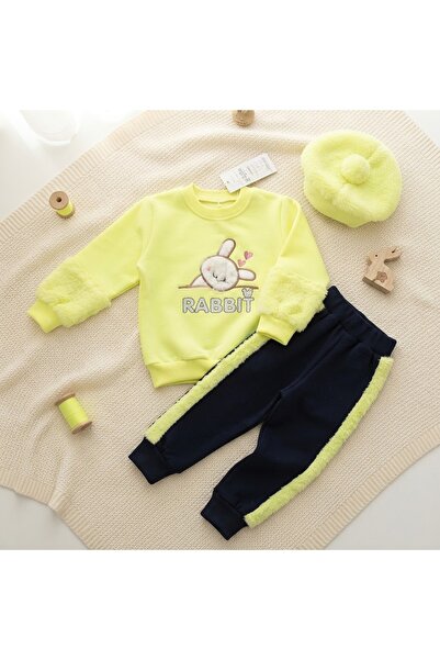 Calla The Latest Children's Winter Fashion Set with Cute Rabbit Design