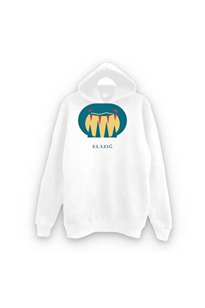 fame-stoned Elazığ Ice Cave Printed Unisex 100% Cotton Hooded Sweatshirt
