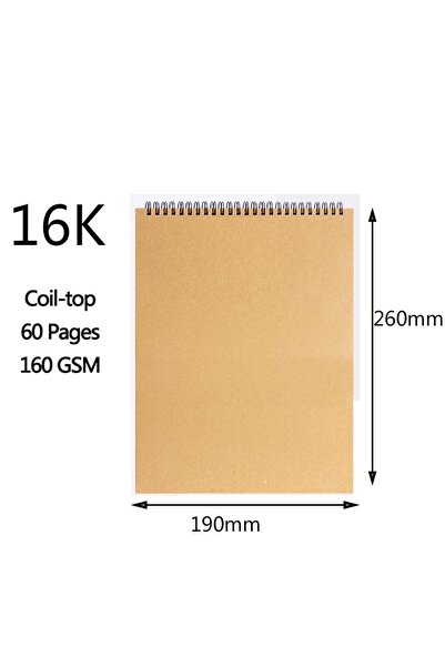 Choice 16k-top A3/A4/A5/8k/16k Sketchbook Thick Paper 160 GSM Notebook for pa...