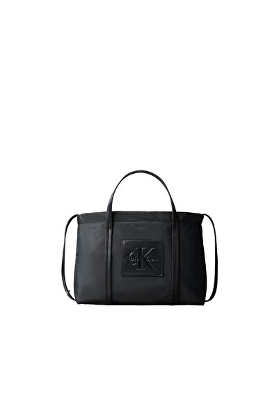 Calvin Klein Siyah Kadın Tote Çanta NYLON SMALL TOTE CROSSBODY