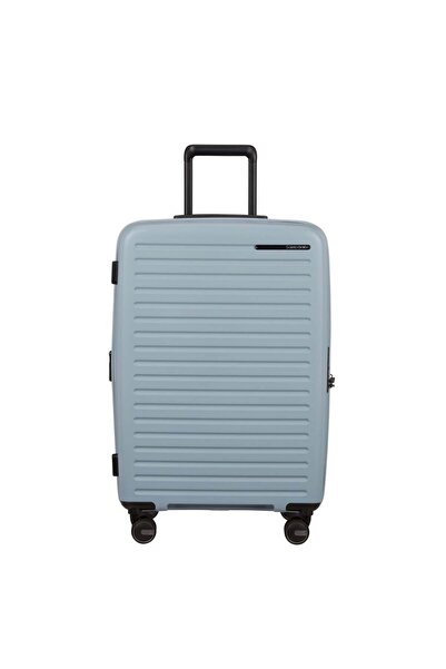Samsonite Restackd Mavi - Körüklü 68/25 Orta Boy Valiz