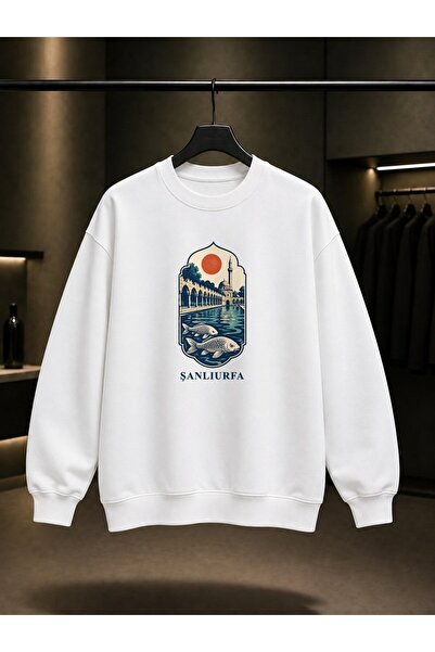 fame-stoned Şanlıurfa Balıklıgöl Printed Unisex 100% Cotton Sweatshirt