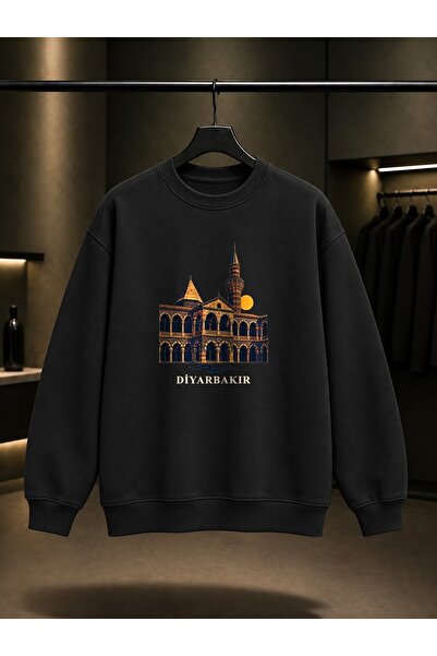 fame-stoned Diyarbakır Ulu Camii Printed Unisex 100% Cotton Sweatshirt