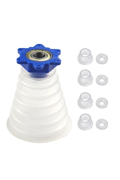Choice White Drill Dust Collector Cover Universal Scalable Rubber Dustproof B...