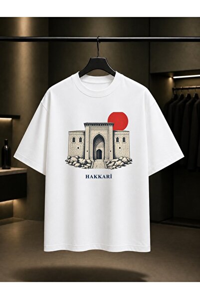 fame-stoned Hakkari Meydan Medresesi Printed Unisex 100% Cotton T-Shirt