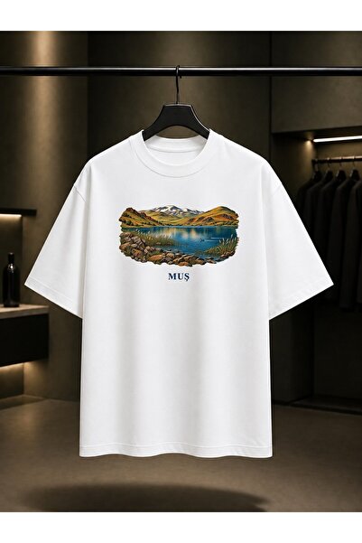 fame-stoned Mush Hamurpet Lake Printed Unisex 100% Cotton T-Shirt