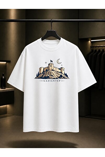 fame-stoned Gaziantep Castle Printed Unisex 100% Cotton T-Shirt