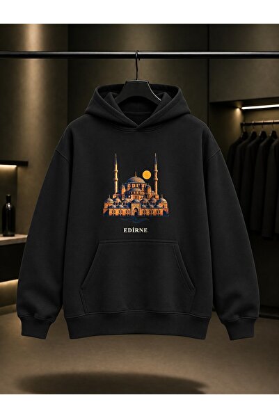 fame-stoned Edirne Ii. Bayezid Complex Printed Unisex 100% Cotton Hooded Swea...