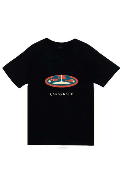 fame-stoned Sardine Printed on the Gallipoli Vine Leaf Unisex 100% Cotton T-S...