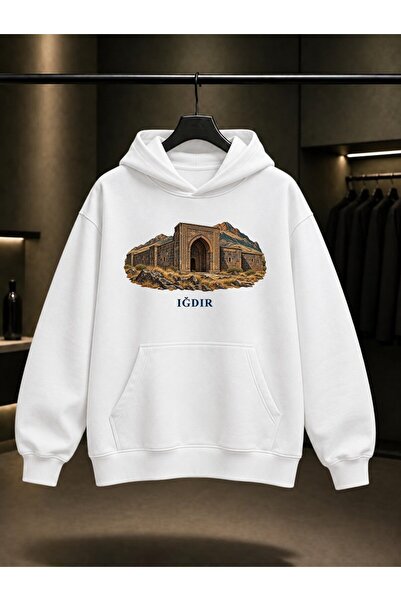 fame-stoned Iğdır Harmandöven Printed Unisex 100% Cotton Hooded Sweatshirt