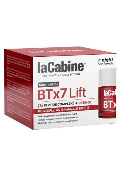 LaCabine Cremă de noapte anti-rid cu Retinol și 7 Peptide BTx7 Lift, La Cabin...