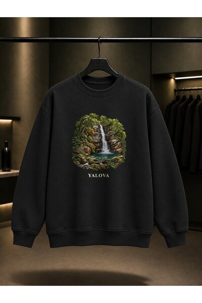 fame-stoned Yalova Sudüşen Printed Unisex 100% Cotton Sweatshirt