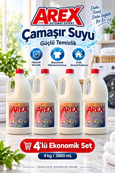 AREX ÇAMAŞIR SUYU 4lü