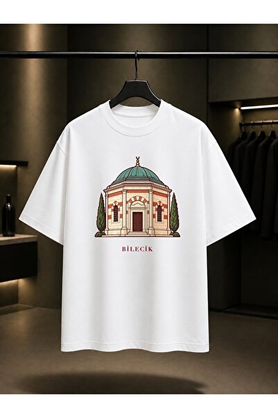 fame-stoned Bilecik Ertuğrul Gazi Tomb Printed Unisex 100% Cotton T-Shirt