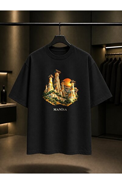 fame-stoned Manisa Kula Peribacaları Printed Unisex 100% Cotton T-Shirt