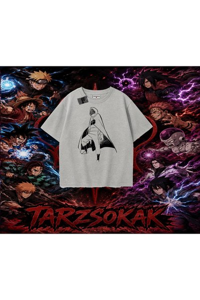 Tarzsokak تي شيرت Itachi Uchiha Naruto Anime Character كبير الحجم للجنسين بال...