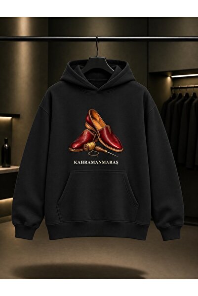 fame-stoned Kahramanmaraş Yemeni Printed Unisex 100% Cotton Hooded Sweatshirt