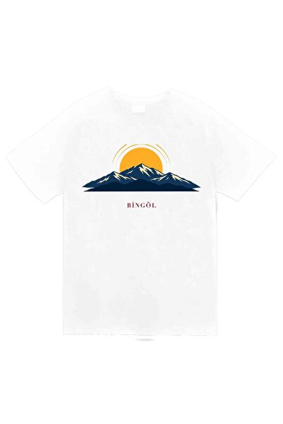 fame-stoned Bingöl Karlıova Sunrise Printed Unisex 100% Cotton T-Shirt