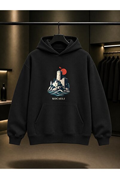 fame-stoned Kocaeli Eskihisar Castle Printed Unisex 100% Cotton Hooded Sweats...