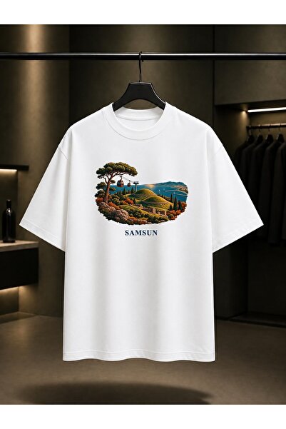 fame-stoned Samsun Amisos Hill Printed Unisex 100% Cotton T-Shirt