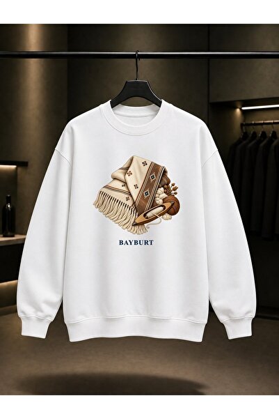 fame-stoned Bayburt Ehram Woven Printed Unisex 100% Cotton Sweatshirt