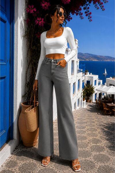 Echo&Ember High Waist Palazzo (Wide Leg) Jeans