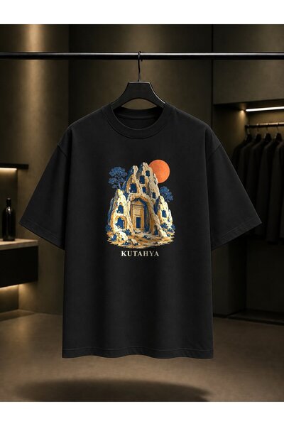 fame-stoned Kütahya Phrygian Valley Printed Unisex 100% Cotton T-Shirt