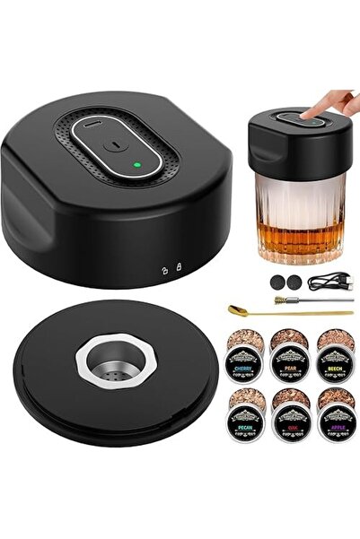 SMART GADGETS C&A Ηλεκτρικός Καπνιστήρας Ποτών, Σετ για τον Καπνισμό Ουίσκι κ...