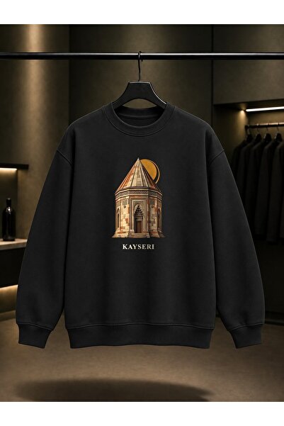 fame-stoned Kayseri Döner Kümbet Printed Unisex 100% Cotton Sweatshirt